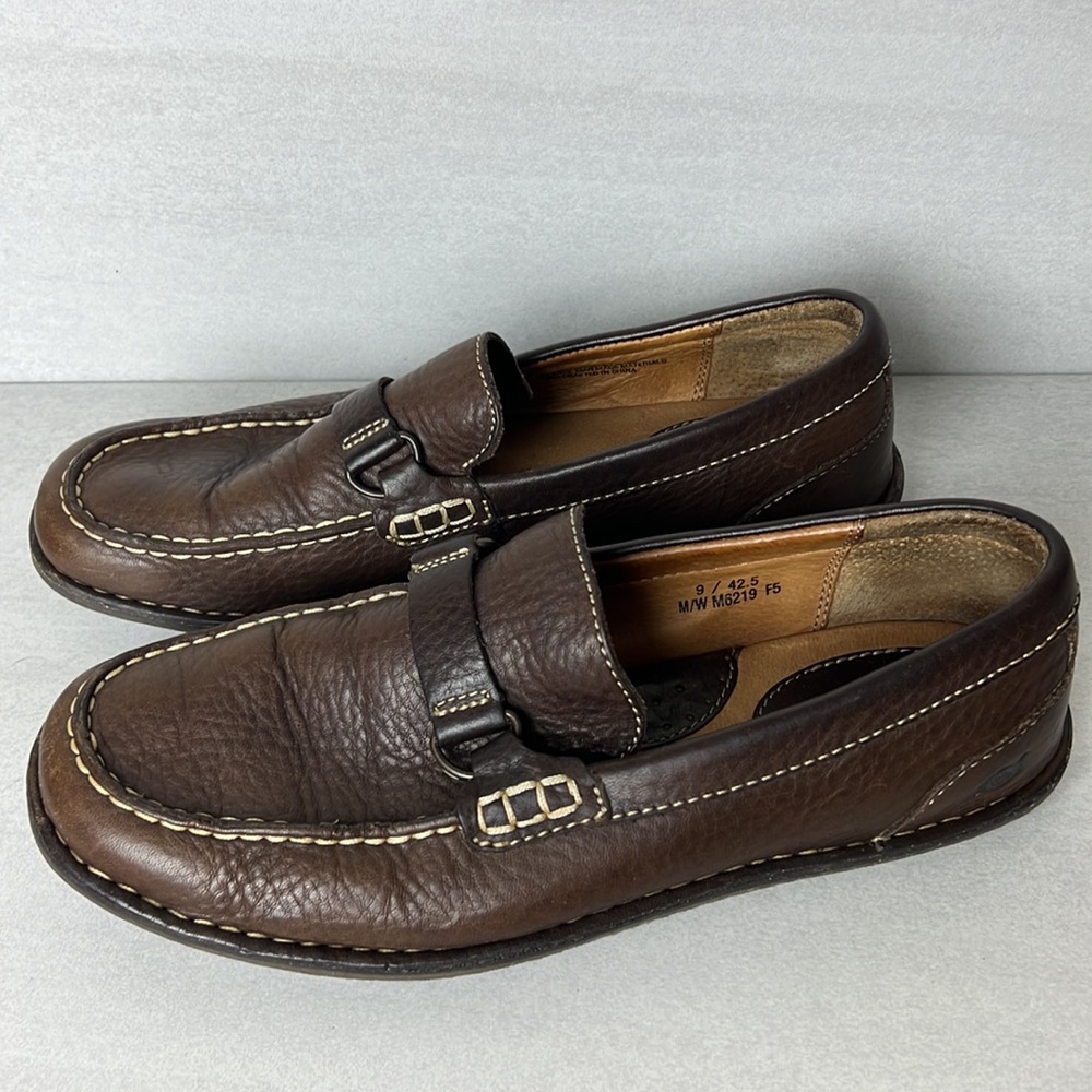 Born Women’s Slip On Brown Leather Loafers